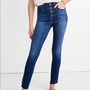 Madewell 10" High-Rise Skinny Button-Front TENCEL